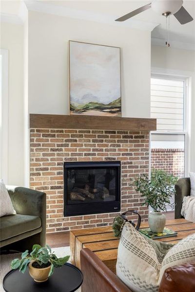Furnished interior view inside a new home in Evanshire Single Family, Duluth (Image 38). Furnished interior view inside a new home in Evanshire Single Family, Duluth (Image 38).