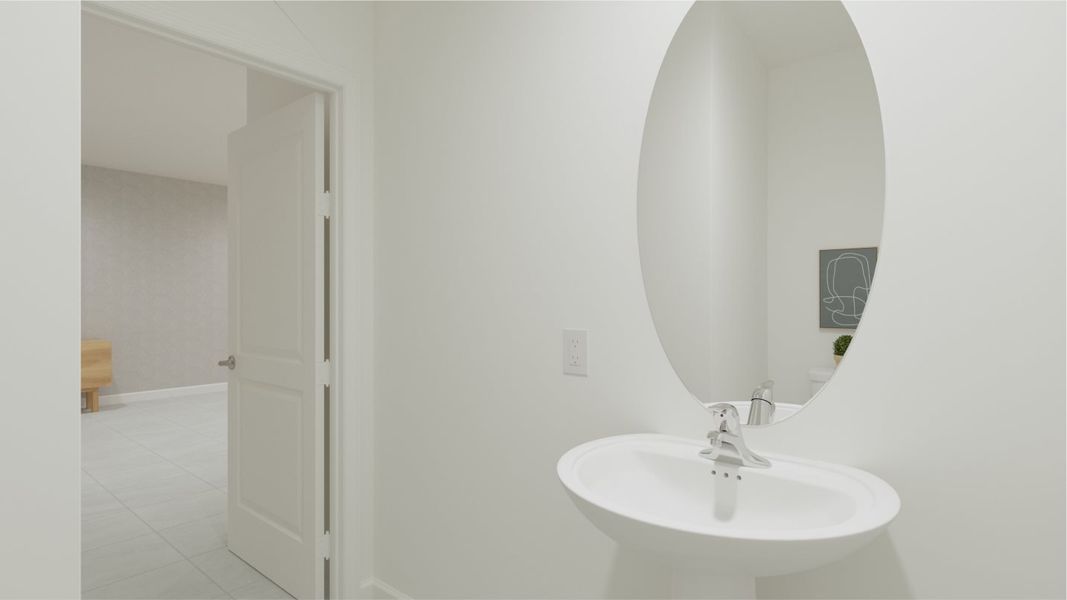 Starfish powder room Starfish powder room