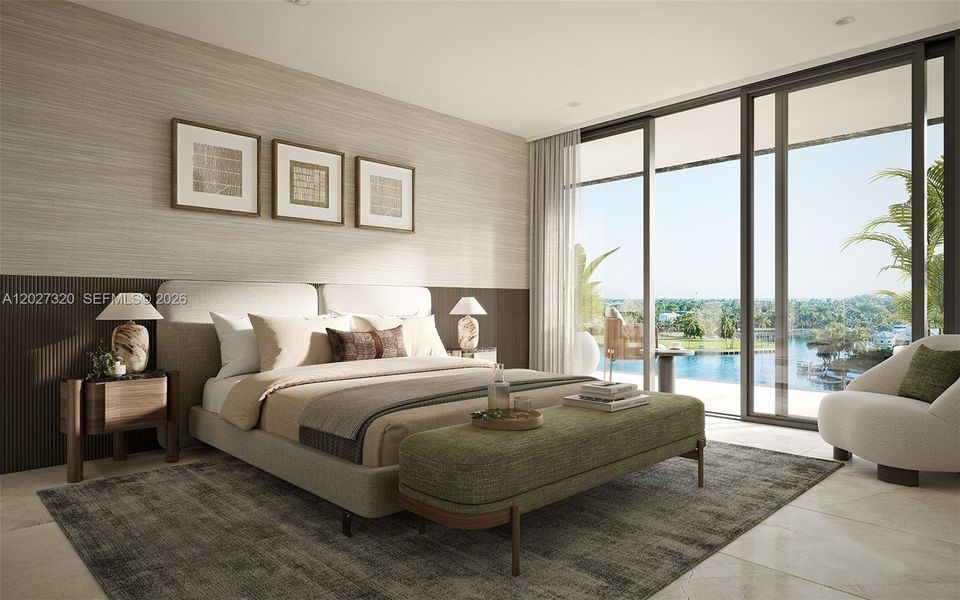 Furnished interior view inside a new home in , Miami (Image 4). Furnished interior view inside a new home in , Miami (Image 4).