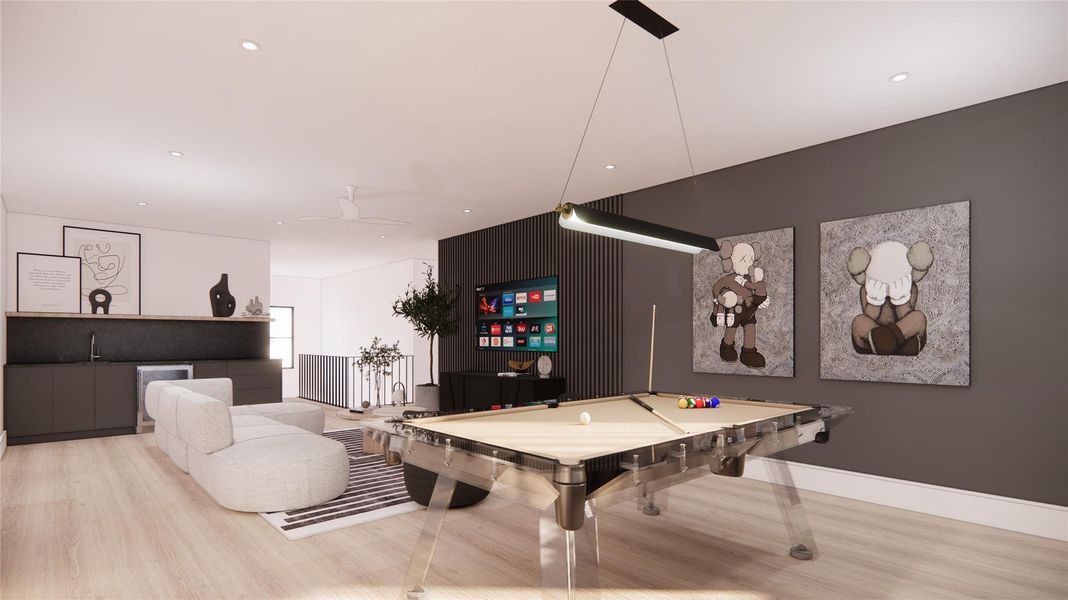 Furnished interior view inside a new home in , Houston (Image 9).