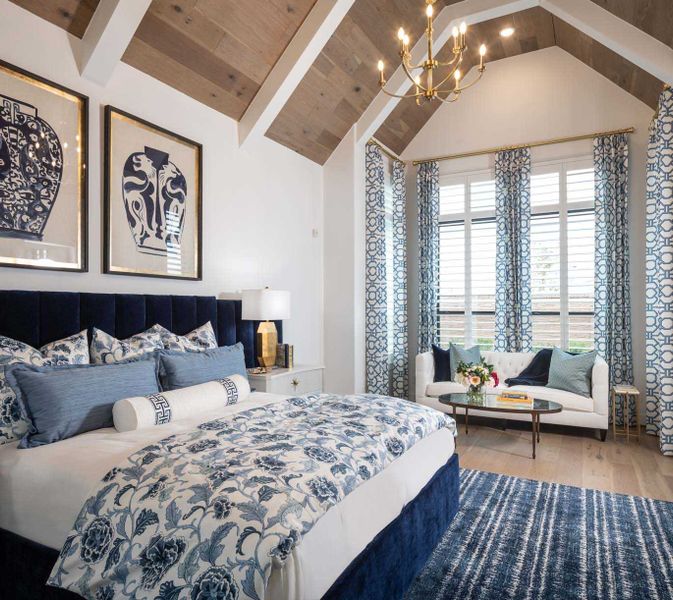 Representative Primary Bedroom - some options shown