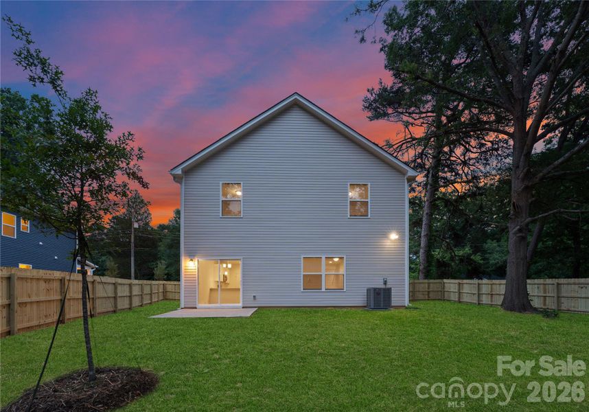 Exterior details and patio area of a home in , Charlotte (Image 4). Exterior details and patio area of a home in , Charlotte (Image 4).