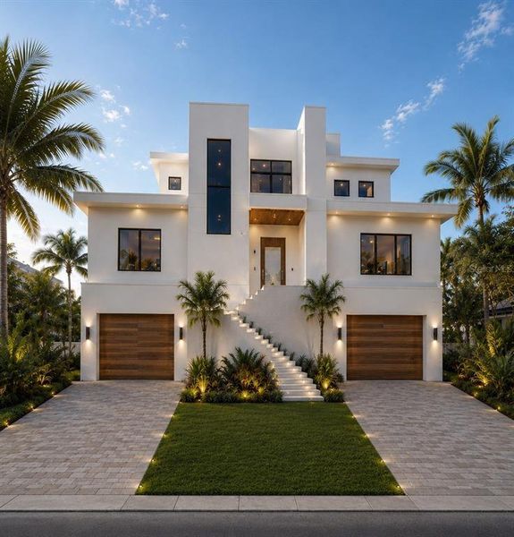 Front exterior of a new home in , Tampa, FL, highlighting curb appeal (Image 1). Front exterior of a new home in , Tampa, FL, highlighting curb appeal (Image 1).
