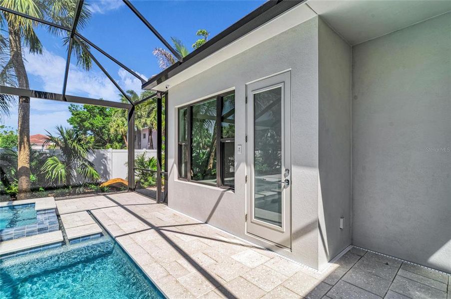 Exterior details and patio area of a home in , Sarasota (Image 24).