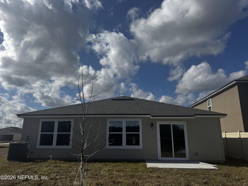 Exterior details and patio area of a home in The Arbors, Jacksonville (Image 2). Exterior details and patio area of a home in The Arbors, Jacksonville (Image 2).