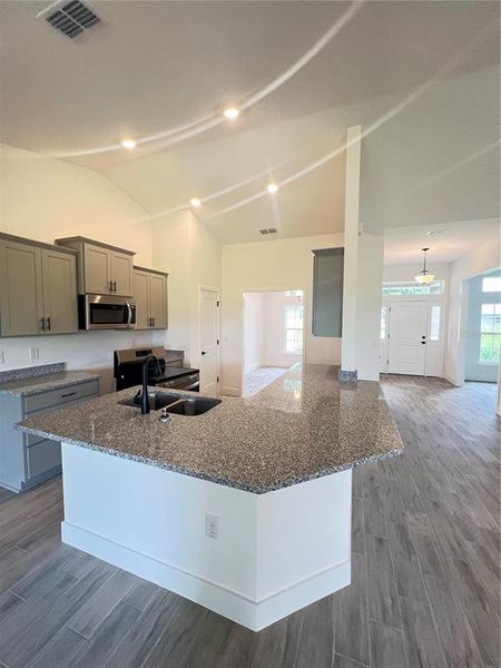 Furnished interior view inside a new home in Hill Country Estates, Dade City (Image 7). Furnished interior view inside a new home in Hill Country Estates, Dade City (Image 7).