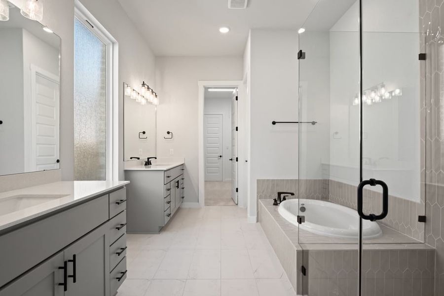 Furnished interior view inside a new home in Capitol Collection at Lariat, Liberty Hill (Image 14). Furnished interior view inside a new home in Capitol Collection at Lariat, Liberty Hill (Image 14).