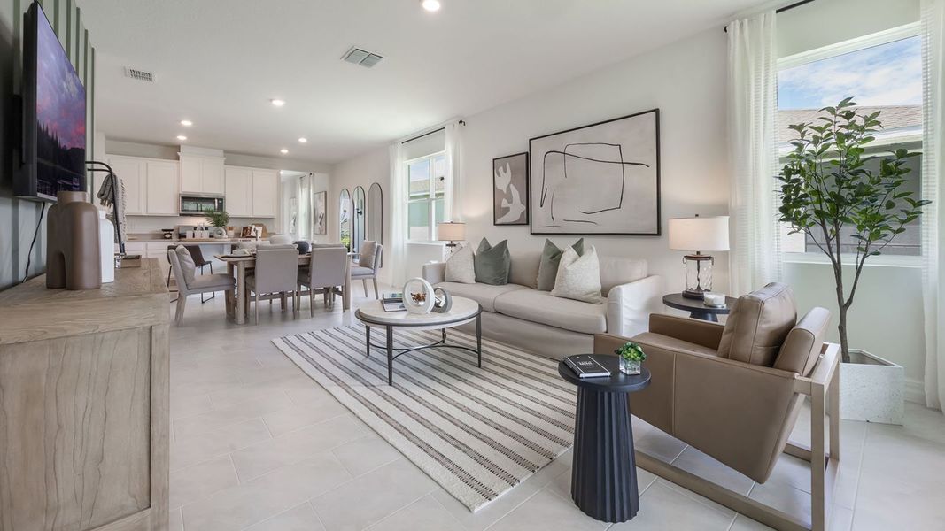 Representative furnished interior of a home built from the JENNINGS by D.R. Horton in Lakes of Mount Dora, Mount Dora (Image 23). Representative furnished interior of a home built from the JENNINGS by D.R. Horton in Lakes of Mount Dora, Mount Dora (Image 23).