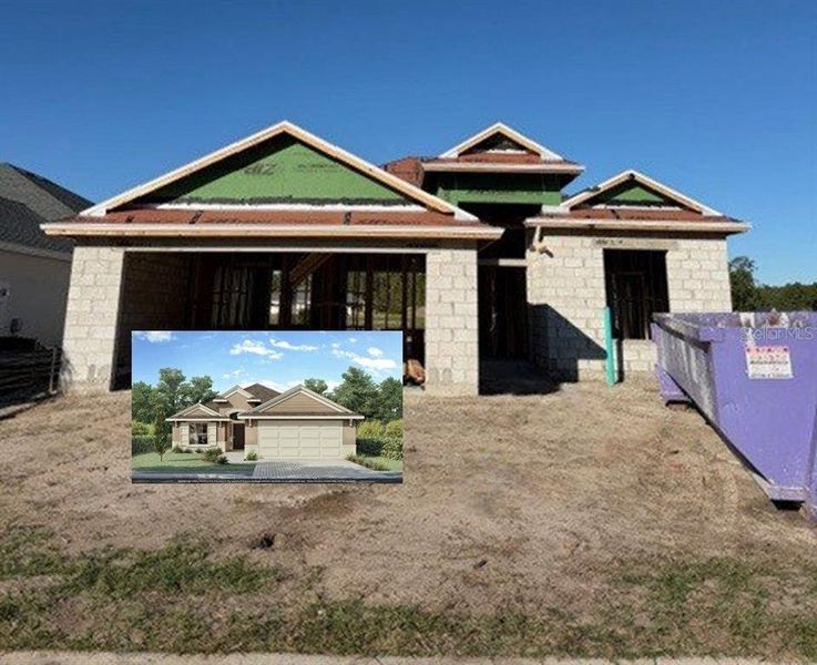 In-progress construction of a new home in Coastal Gardens at Town Center, Palm Coast, FL (Image 6).
