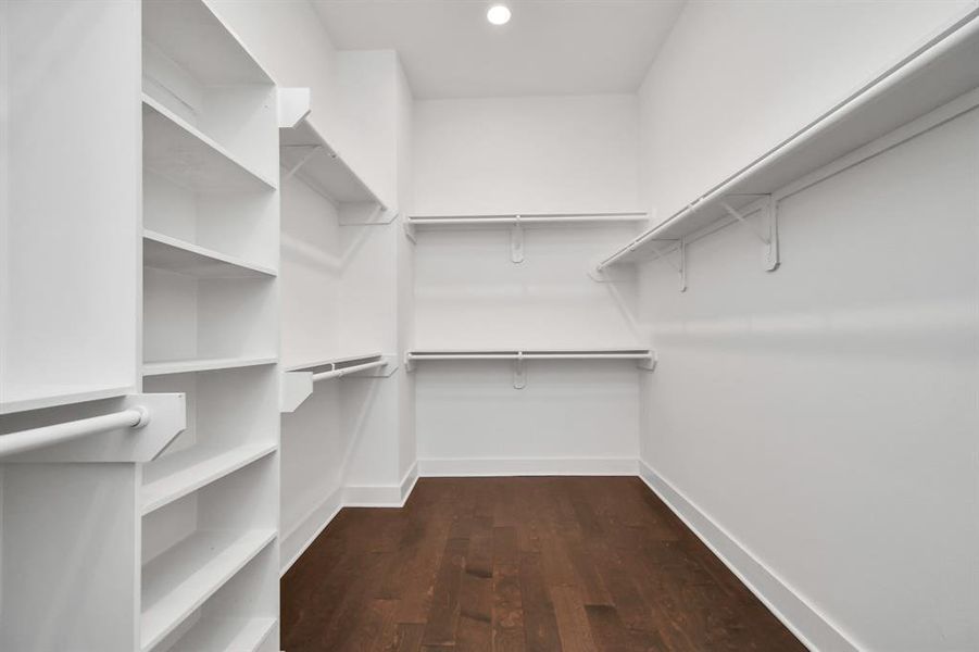 Stay organized in style with a generously sized walk-in closet in the primary bedroom, offering ample space for your wardrobe and accessories.