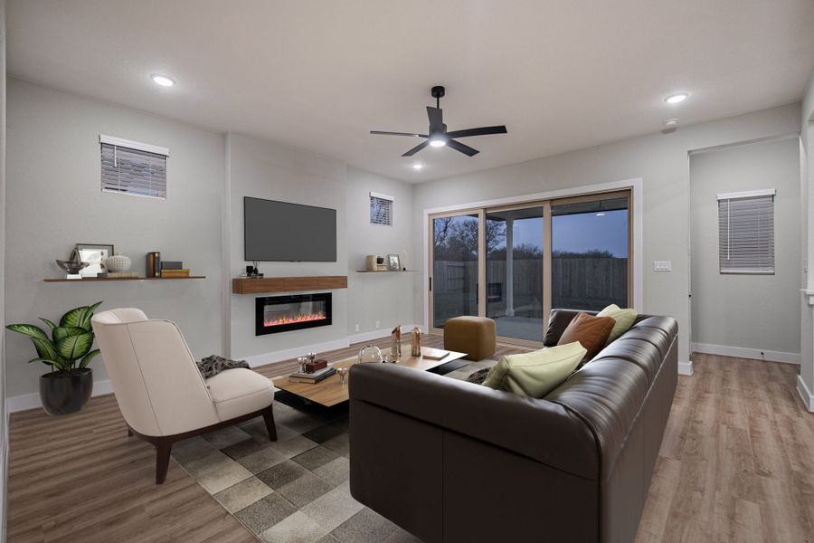 Furnished interior view inside a new home in The Reserve at Potranco Oaks, Castroville (Image 6).