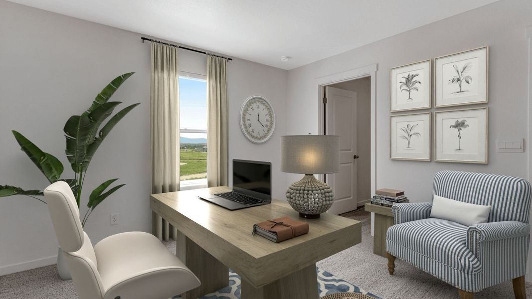 Furnished interior view inside a new home in Vista Meadows, Fort Lupton (Image 6).