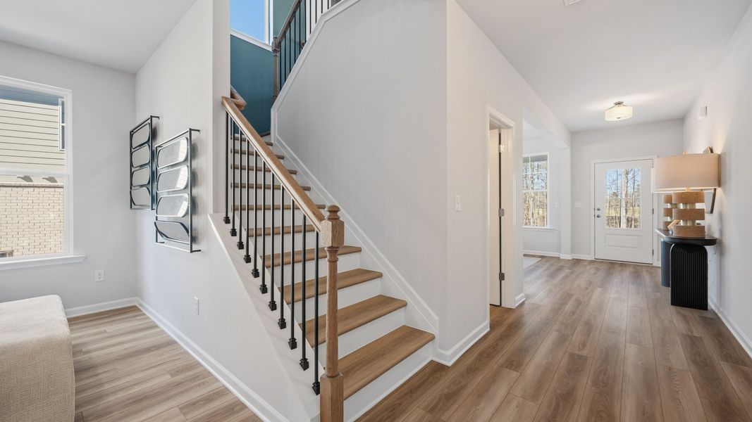 Representative exterior photo of a completed home built from the Briar Creek by DRB Homes in Hamilton Lakes, Lawrenceville, GA (Image 23). Representative exterior photo of a completed home built from the Briar Creek by DRB Homes in Hamilton Lakes, Lawrenceville, GA (Image 23).