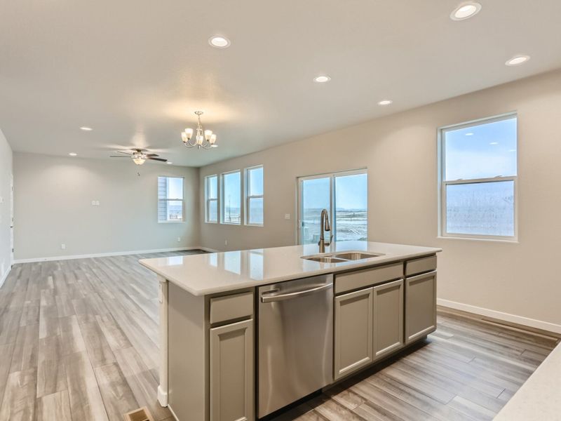 Representative furnished interior of a home built from the Pearl by View Homes in Lochbuie Station – Jewel Collection, Lochbuie (Image 18).