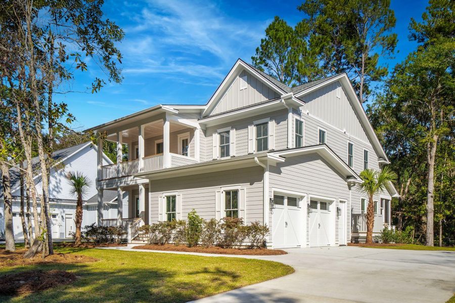 Front exterior of a new home in , Johns Island, SC, highlighting curb appeal (Image 31).