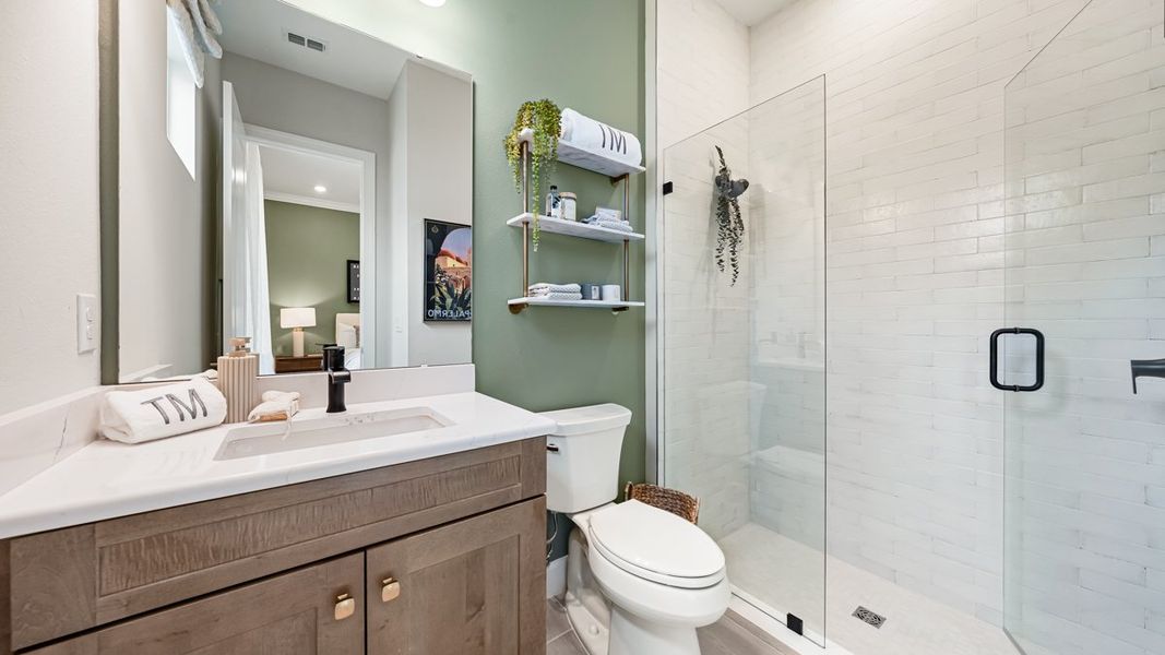 Representative furnished interior of a home built from the Marino by Taylor Morrison in Esplanade at Rivergrass, Naples (Image 19).