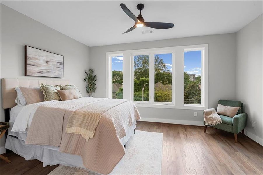 Furnished interior view inside a new home in , Atlanta (Image 22).