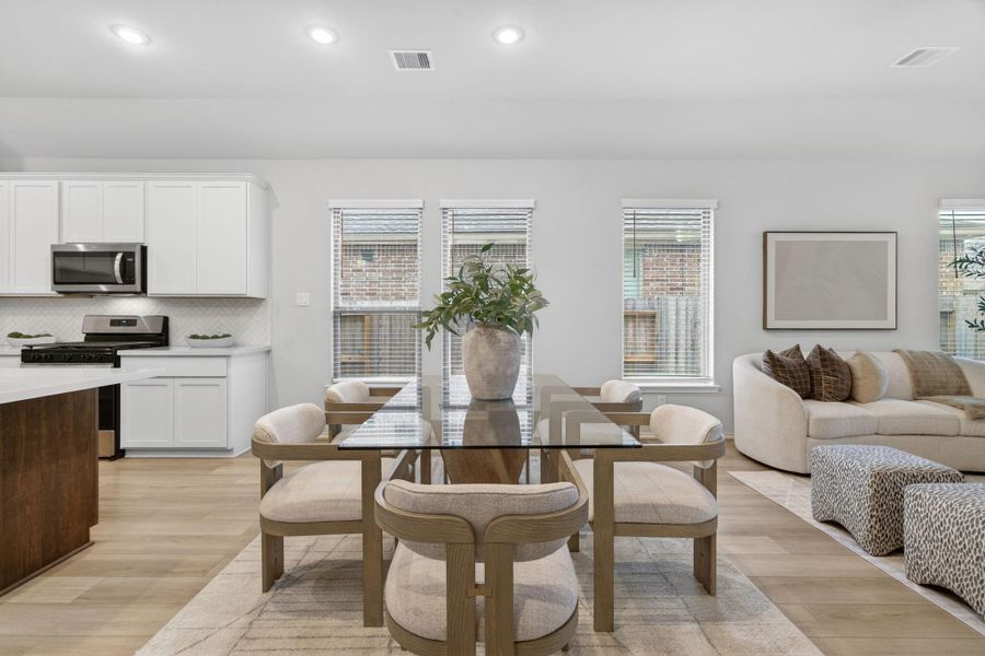Another view of the dining room. Another view of the dining room.