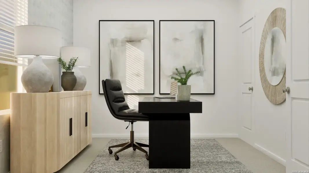 Furnished interior view inside a new home in Summerlin, San Antonio (Image 14).