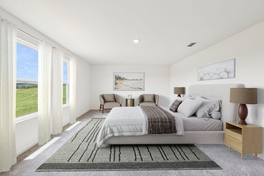 Furnished interior view inside a new home in Sunterra Lakes, Brookshire (Image 12).