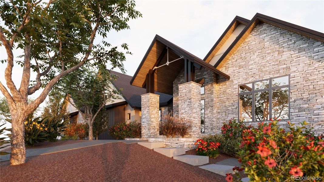 Virtual landscape staging - no landscaping included in the sale Virtual landscape staging - no landscaping included in the sale