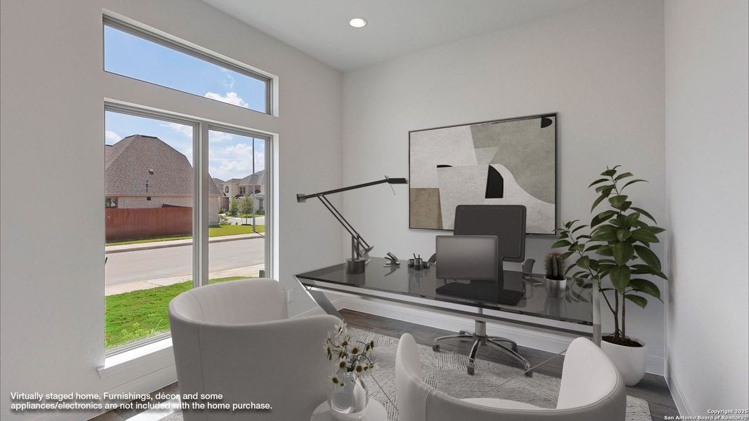 Furnished interior view inside a new home in Kallison Ranch 50', San Antonio (Image 13).