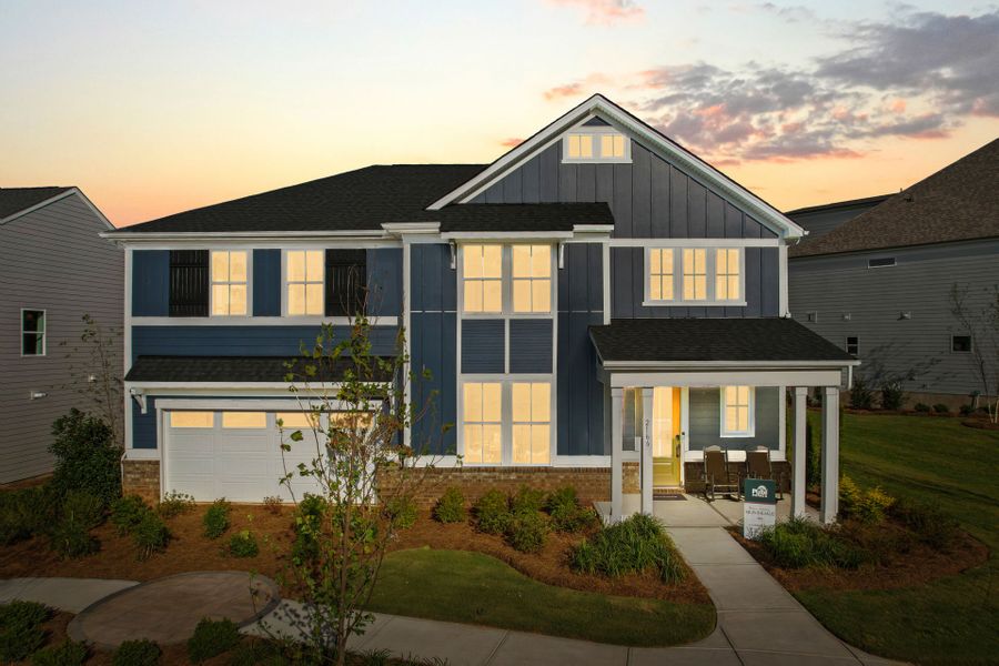 Representative exterior photo of a completed home built from the Montadale by Pulte Homes in The Retreat at Carolina Ridge, Harrisburg, NC (Image 31).