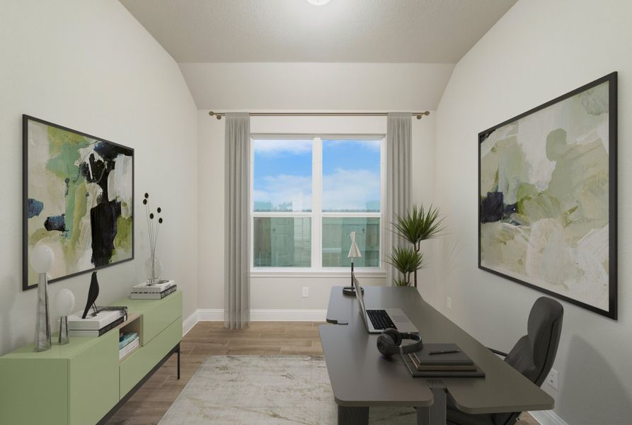 Furnished interior view inside a new home in Elyson, Katy (Image 14).