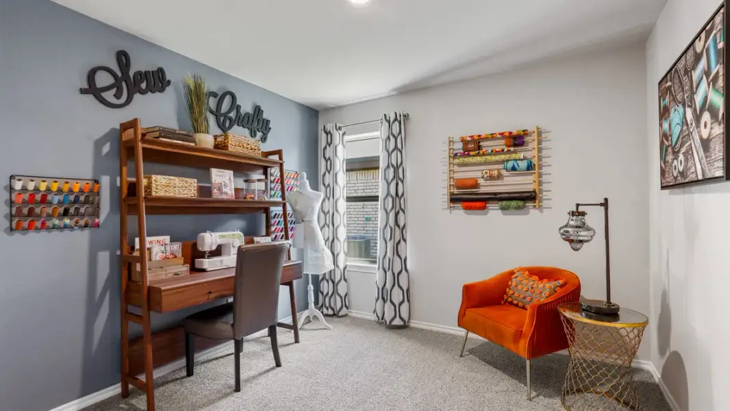 Furnished interior view inside a new home in Rosewood at Beltmill, Fort Worth (Image 32).