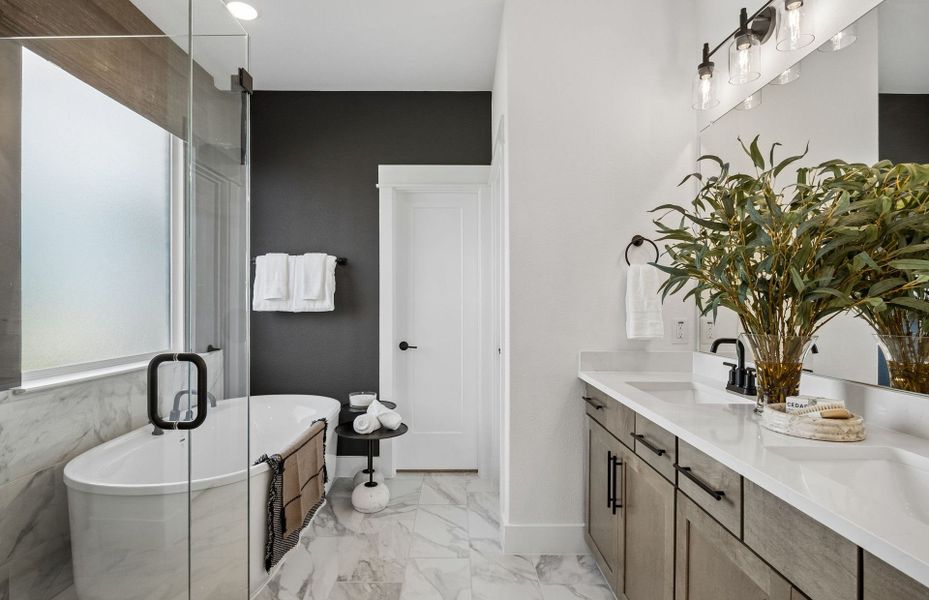 Representative furnished interior of a home built from the Rainier by Pulte Homes in Overland Grove, Forney (Image 19).