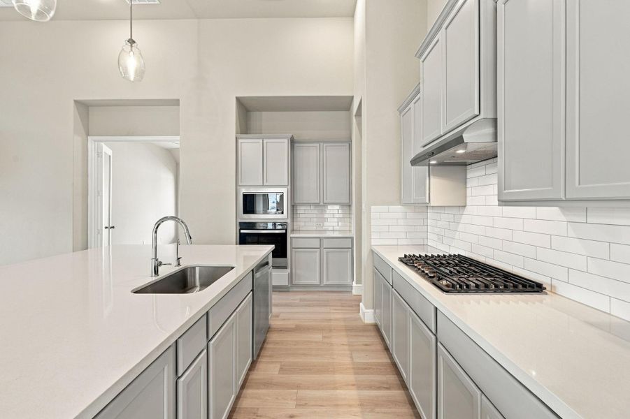 Furnished interior view inside a new home in Coastal Point, League City (Image 9).