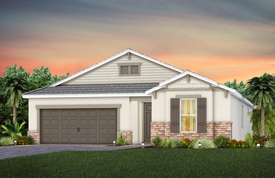 Exterior C2 with stone