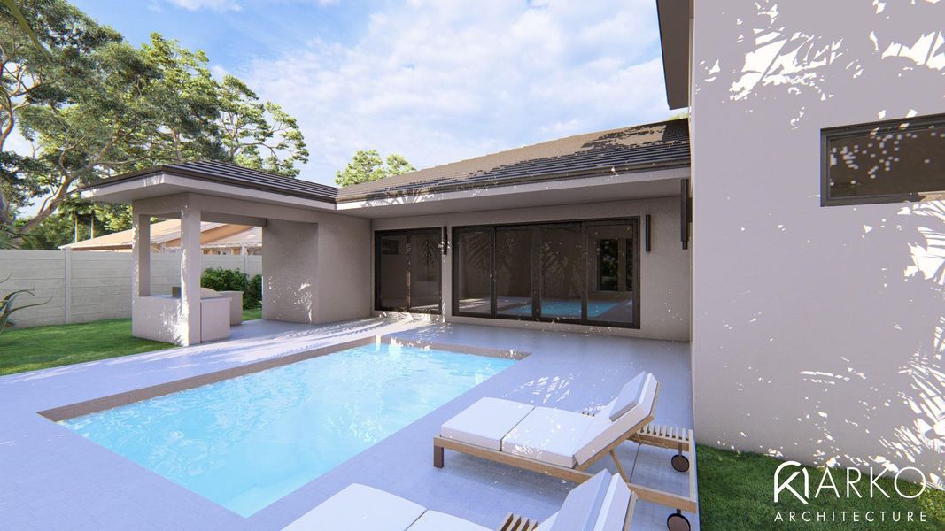 Exterior details and patio area of a home in , Fort Lauderdale (Image 3). Exterior details and patio area of a home in , Fort Lauderdale (Image 3).