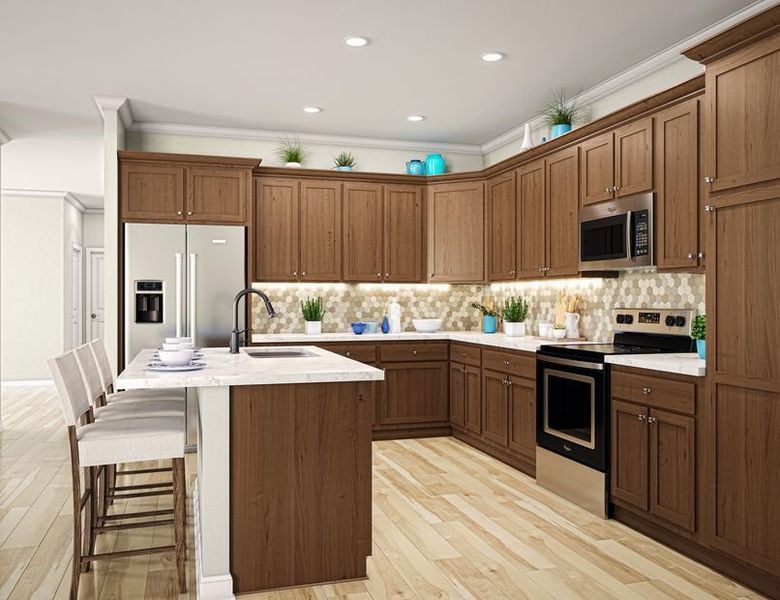 Representative furnished interior of a home built from the Lucia by Minto Communities in Latitude Margaritaville Watersound, Panama City Beach (Image 6).