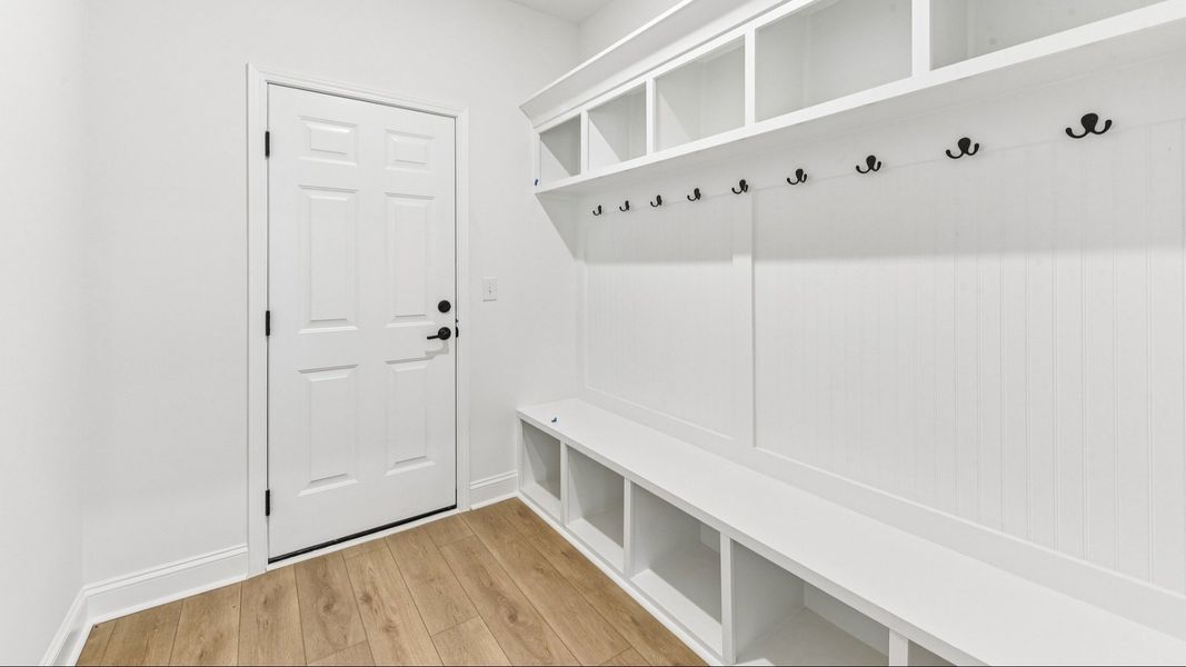 The Stonehaven Plan by DRB Homes in Michaux Gardens - Mudroom