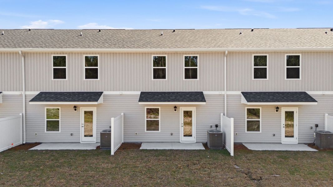 Exterior details and patio area of a home in Chateau Nemours, Port Saint Joe (Image 24).