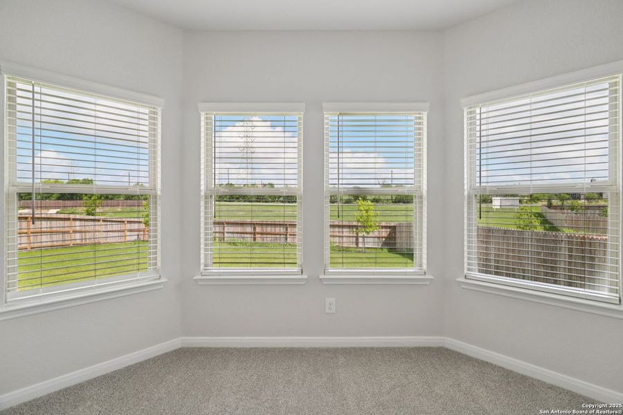 Spacious, unfurnished interior of a new home in Legendary Trails - Classic Series, Cibolo (Image 34). Spacious, unfurnished interior of a new home in Legendary Trails - Classic Series, Cibolo (Image 34).