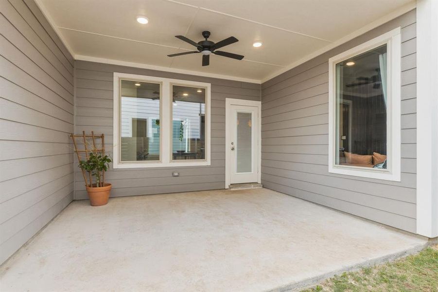Exterior details and patio area of a home in , McKinney (Image 3). Exterior details and patio area of a home in , McKinney (Image 3).