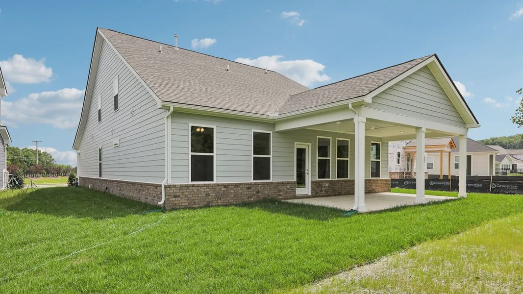 Rear Exterior with covered porch