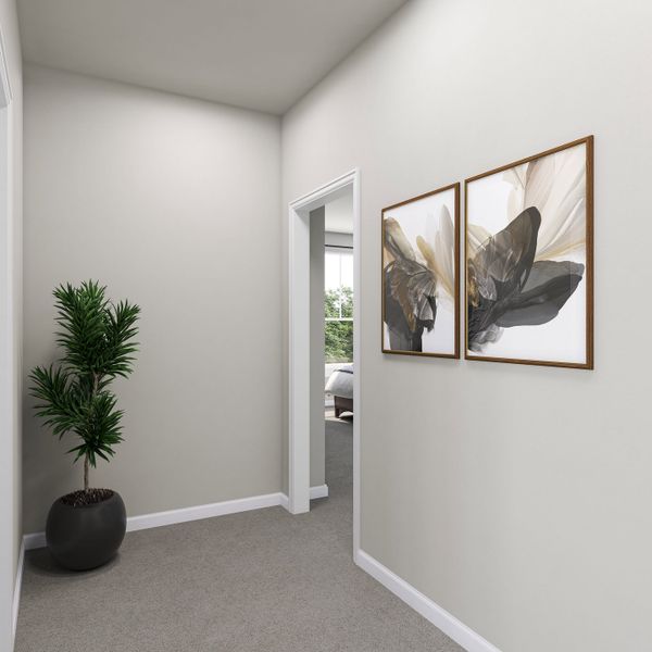 Representative unfurnished interior of a home built from the Bryker by Tri Pointe Homes in Lariat, Liberty Hill (Image 24).