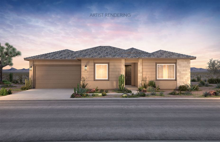 Representative exterior photo of a completed home built from the Voyage by Del Webb in Del Webb at Rocking K, Tucson, AZ (Image 16).