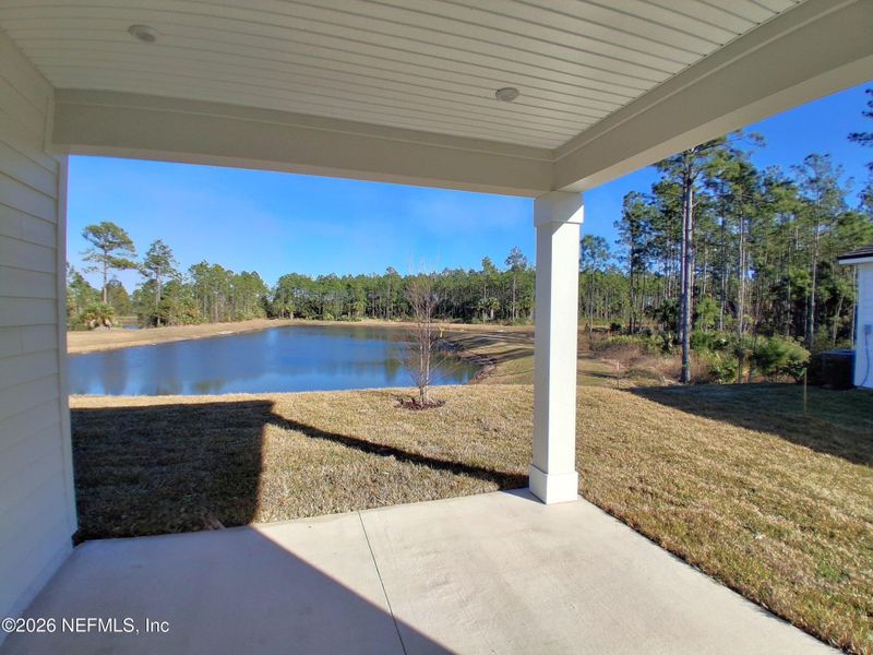 Exterior details and patio area of a home in Seminole Palms, Palm Coast (Image 3).