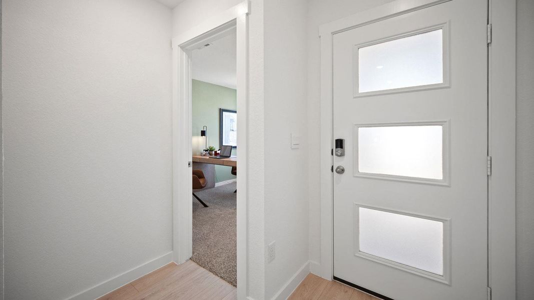 Spacious, unfurnished interior of a new home in Trails at Wildhorse, Austin (Image 19). Spacious, unfurnished interior of a new home in Trails at Wildhorse, Austin (Image 19).