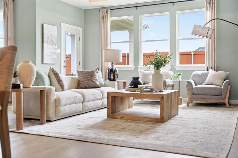 Furnished interior view inside a new home in Parks at Foster Crossing, Anna (Image 18).