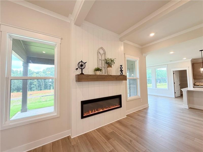 Furnished interior view inside a new home in Ponderosa Farms Reserve, Gainesville (Image 13). Furnished interior view inside a new home in Ponderosa Farms Reserve, Gainesville (Image 13).