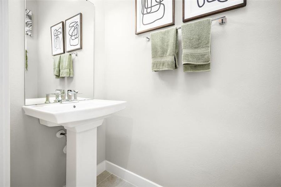 Representative furnished interior of a home built from the Mayshore by Ryan Homes in Pine Pointe at Astonia, Davenport (Image 28).