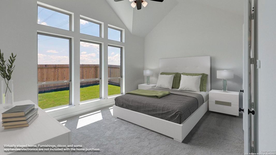 Furnished interior view inside a new home in Haby Hill 60', San Antonio (Image 11). Furnished interior view inside a new home in Haby Hill 60', San Antonio (Image 11).