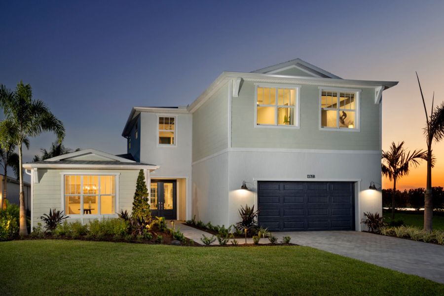 Representative exterior photo of a completed home built from the Rowan by Mattamy Homes in Tradition, Port St. Lucie, FL (Image 19).