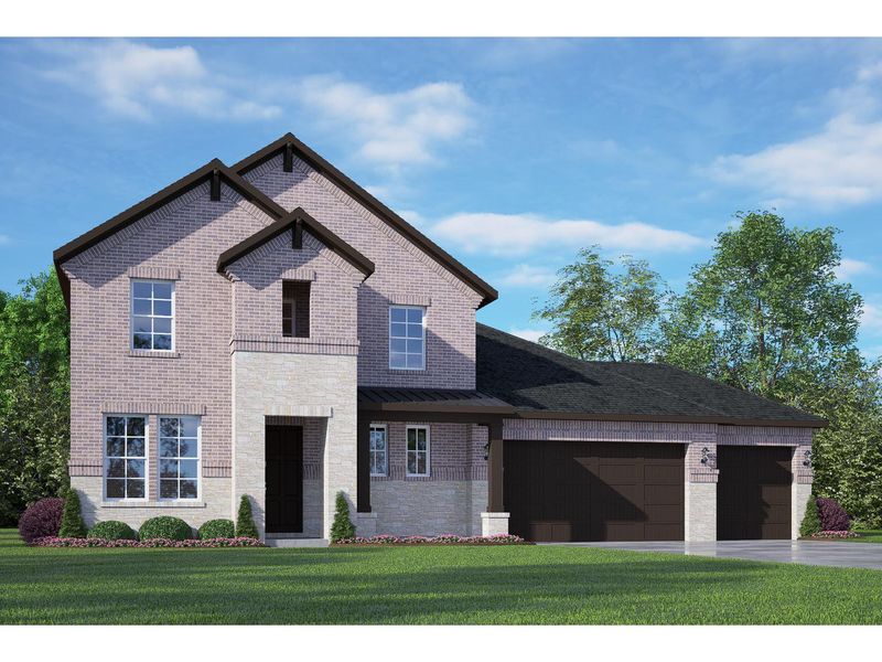 The Philip C with 3-Car Garage