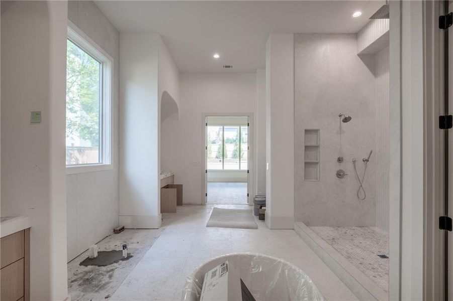In-progress construction of a new home in , Alpharetta, GA (Image 16).